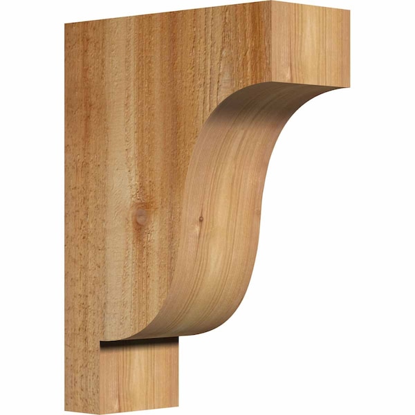 Ekena Millwork Newport Rough Sawn Corbel, Western Red Cedar, 4"W x 10"D x 14"H COR04X10X14NEW00RWR - main